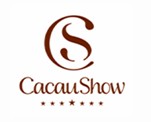 Logo da Cacau Show - Marca nacional anunciante nas telas da No Ponto Mídia em Atibaia
